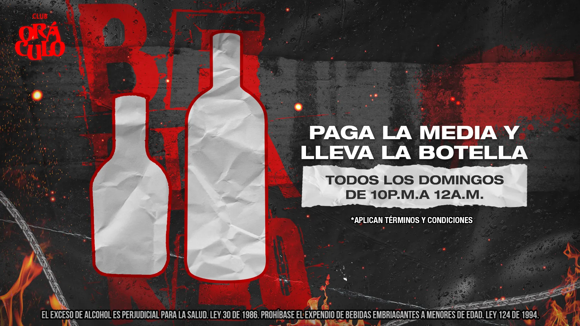Promo coctel domingo