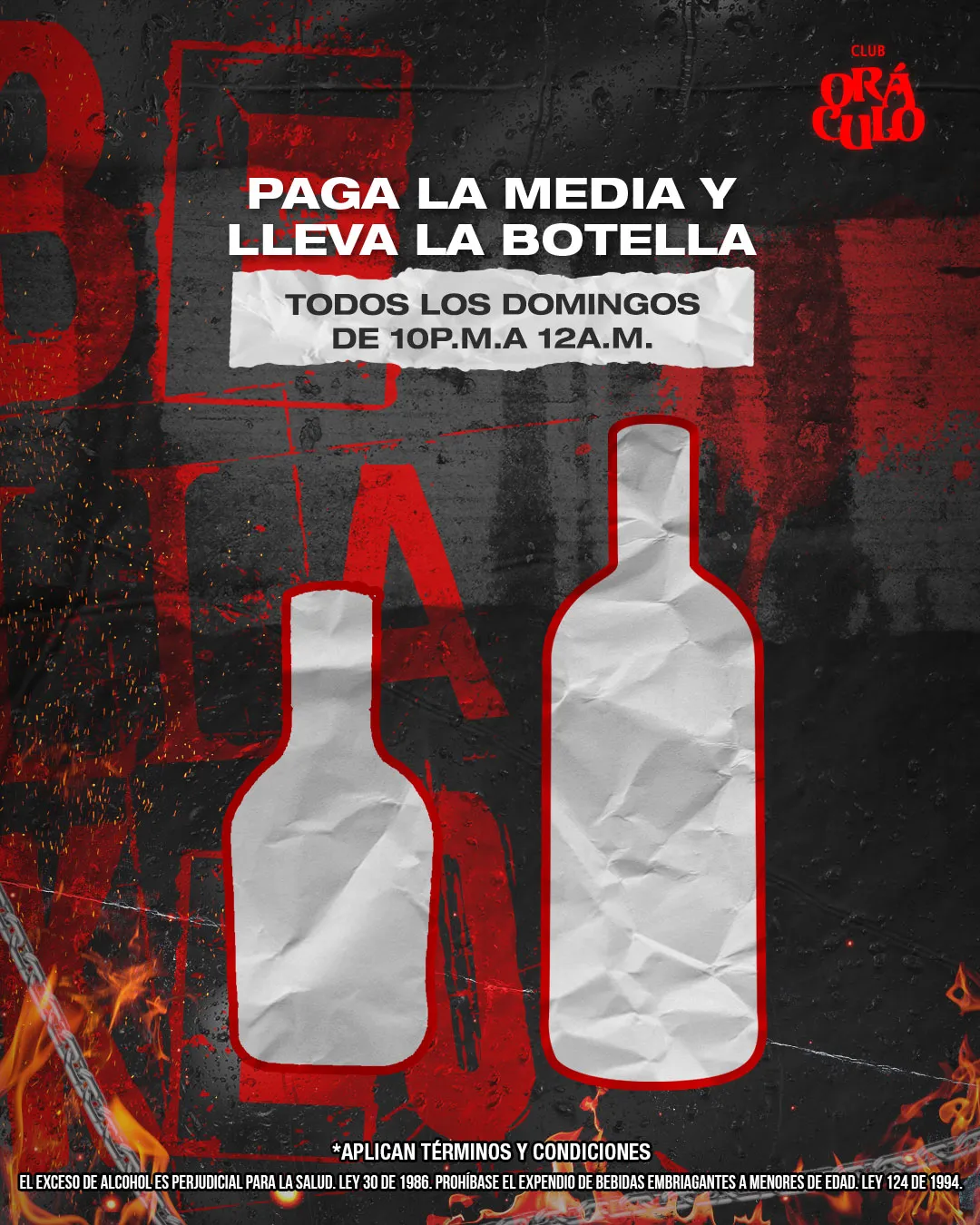 Promo coctel domingo