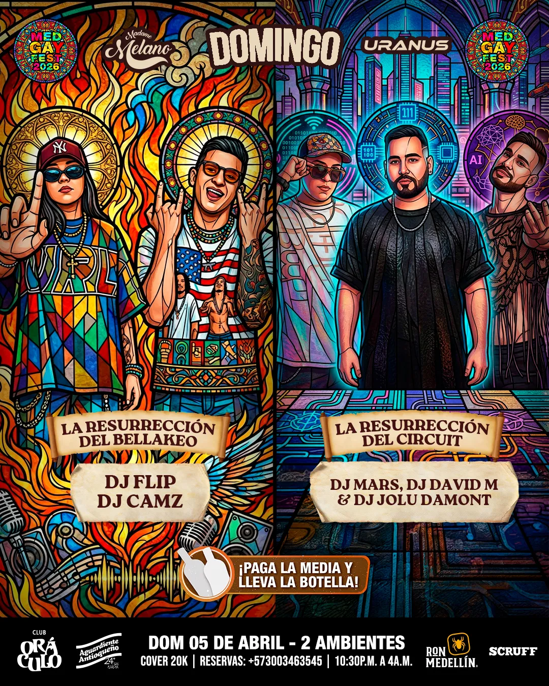 Rumba-Gay-Club-Oráculo-Domingo-Bellakeo-Crossover