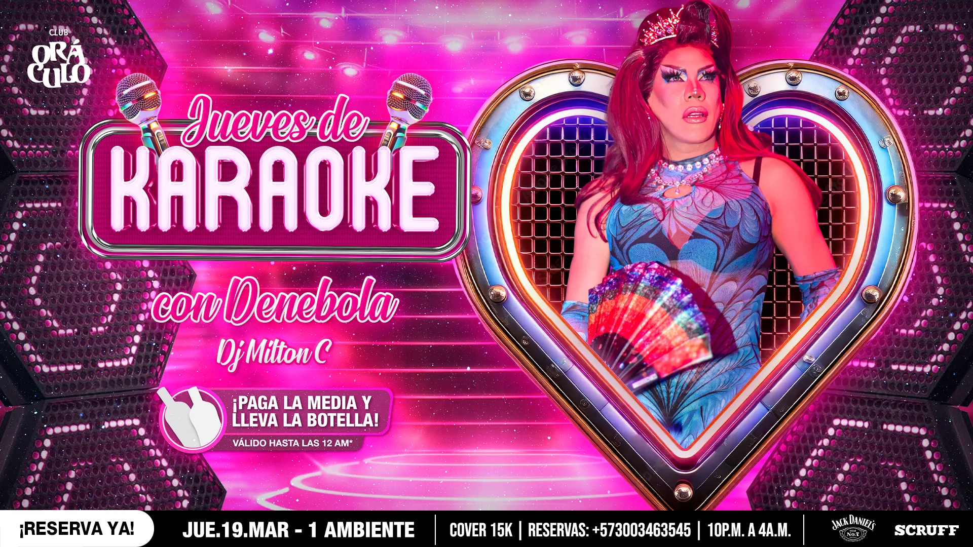 Evento jueves karaoke en Club Oráculo - Desktop