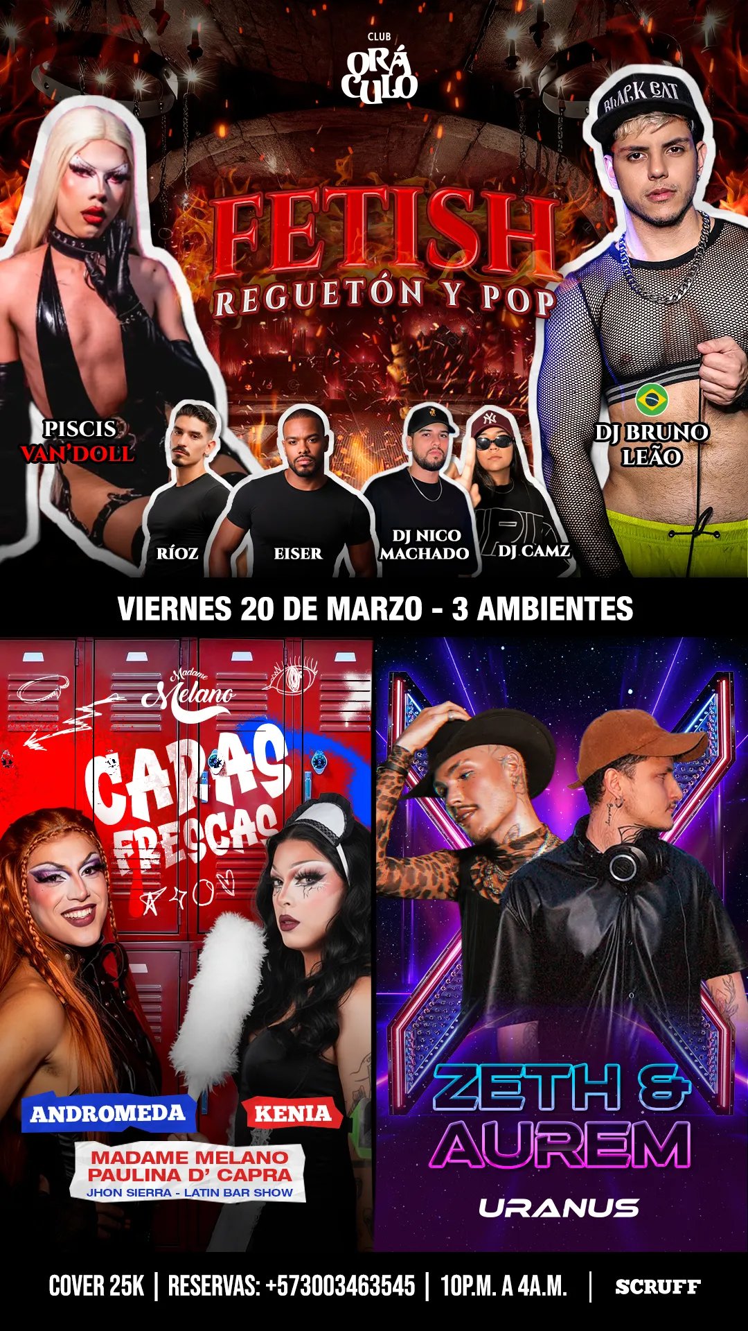 Evento viernes show drag en Club Oráculo - Mobile