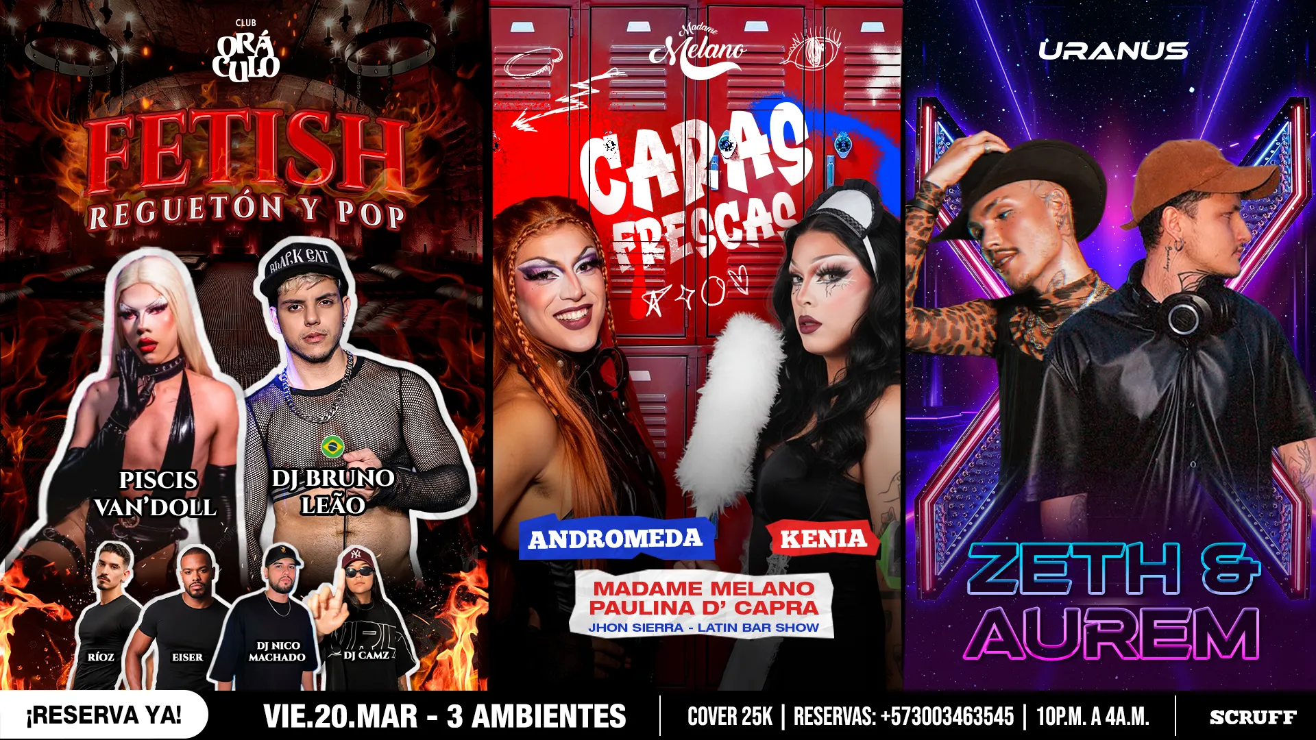 Evento viernes show drag en Club Oráculo - Desktop