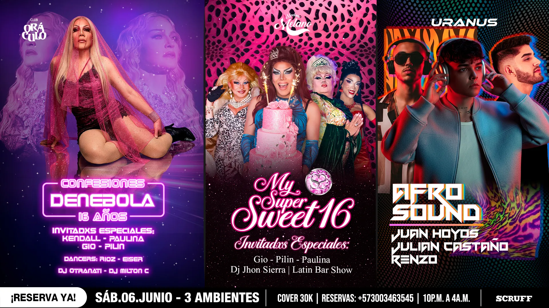 Evento sábado show drag en Club Oráculo - Desktop