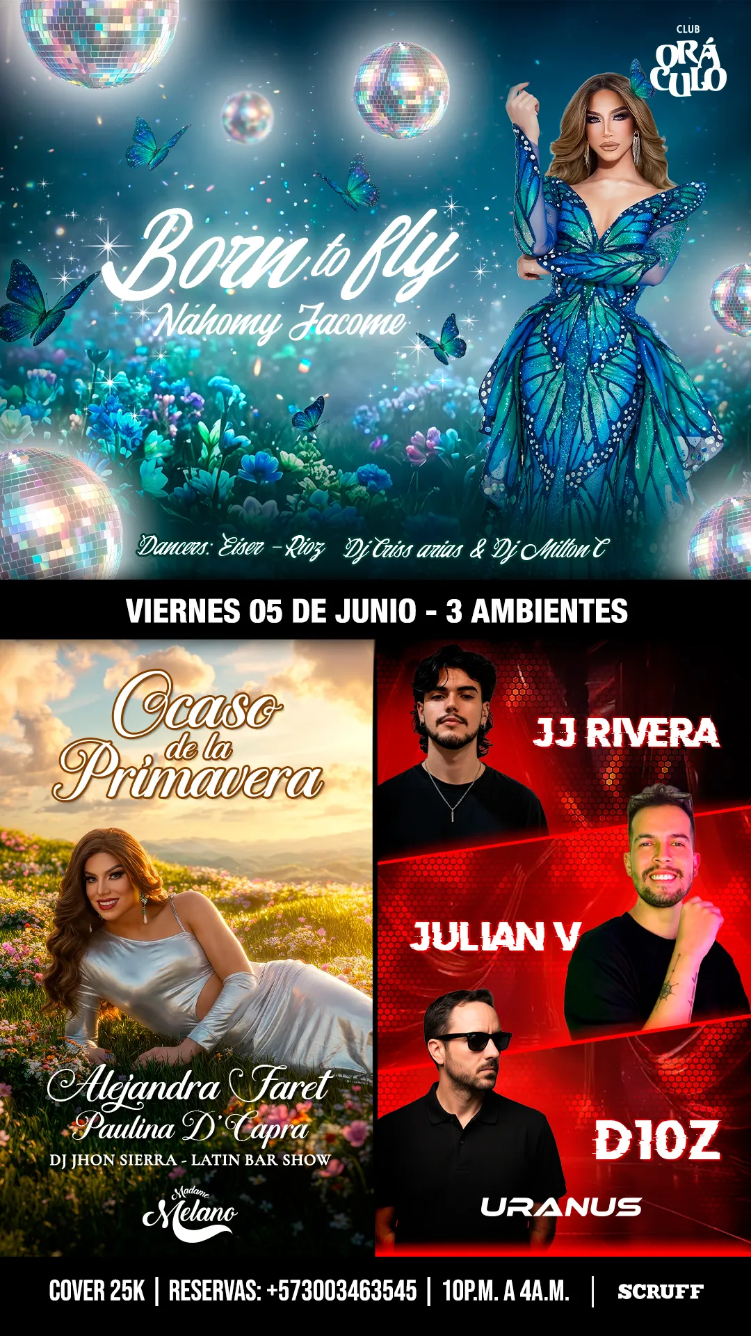 Evento viernes show drag en Club Oráculo - Mobile