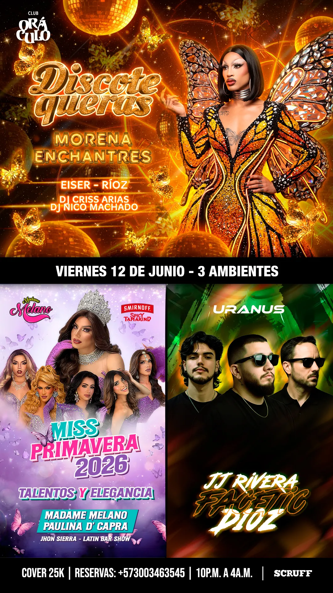 Evento viernes show drag en Club Oráculo - Mobile