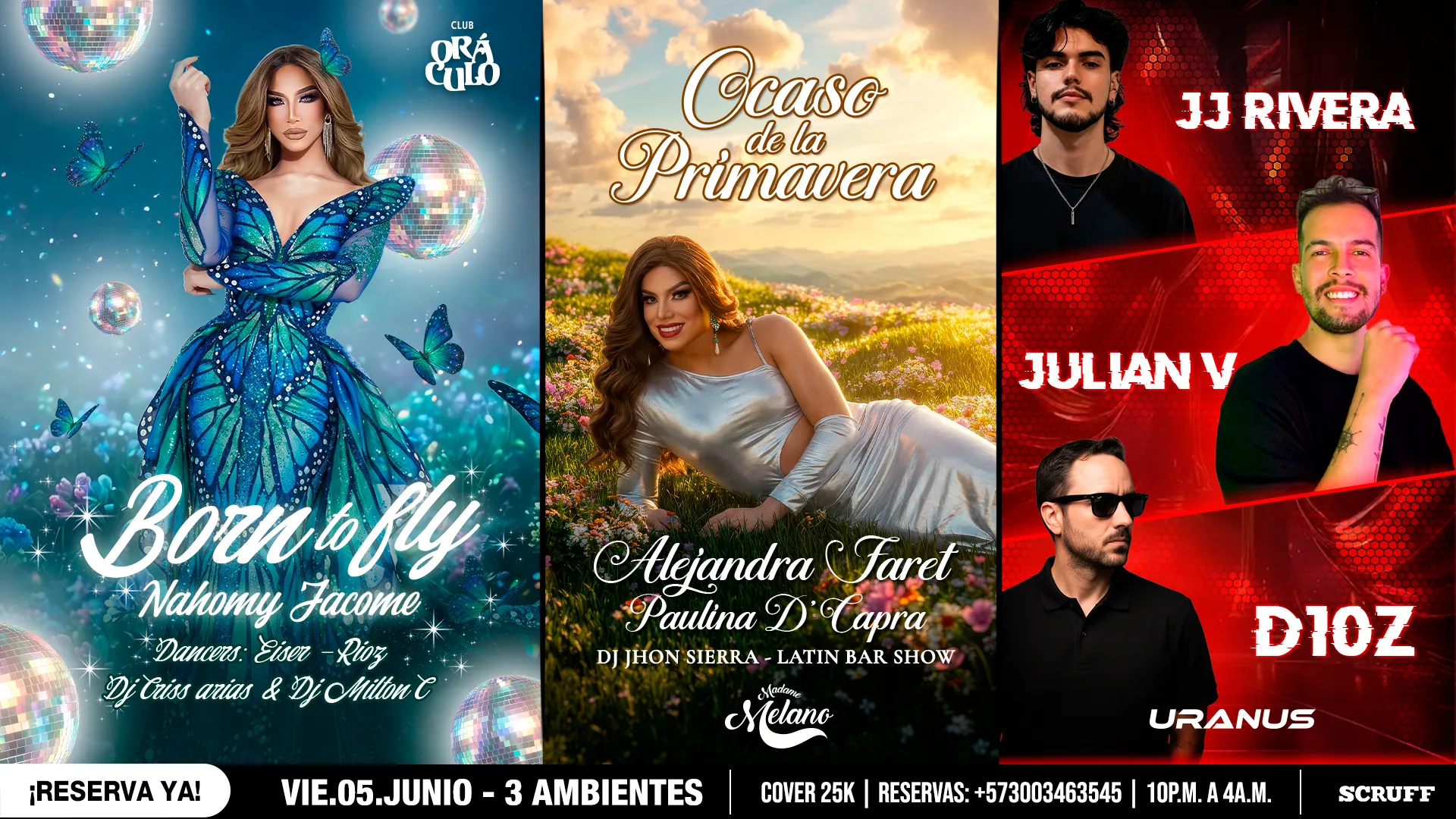 Evento viernes show drag en Club Oráculo - Desktop