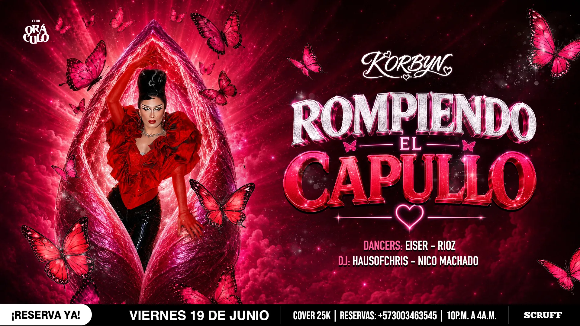 Evento viernes show drag en Club Oráculo - Desktop