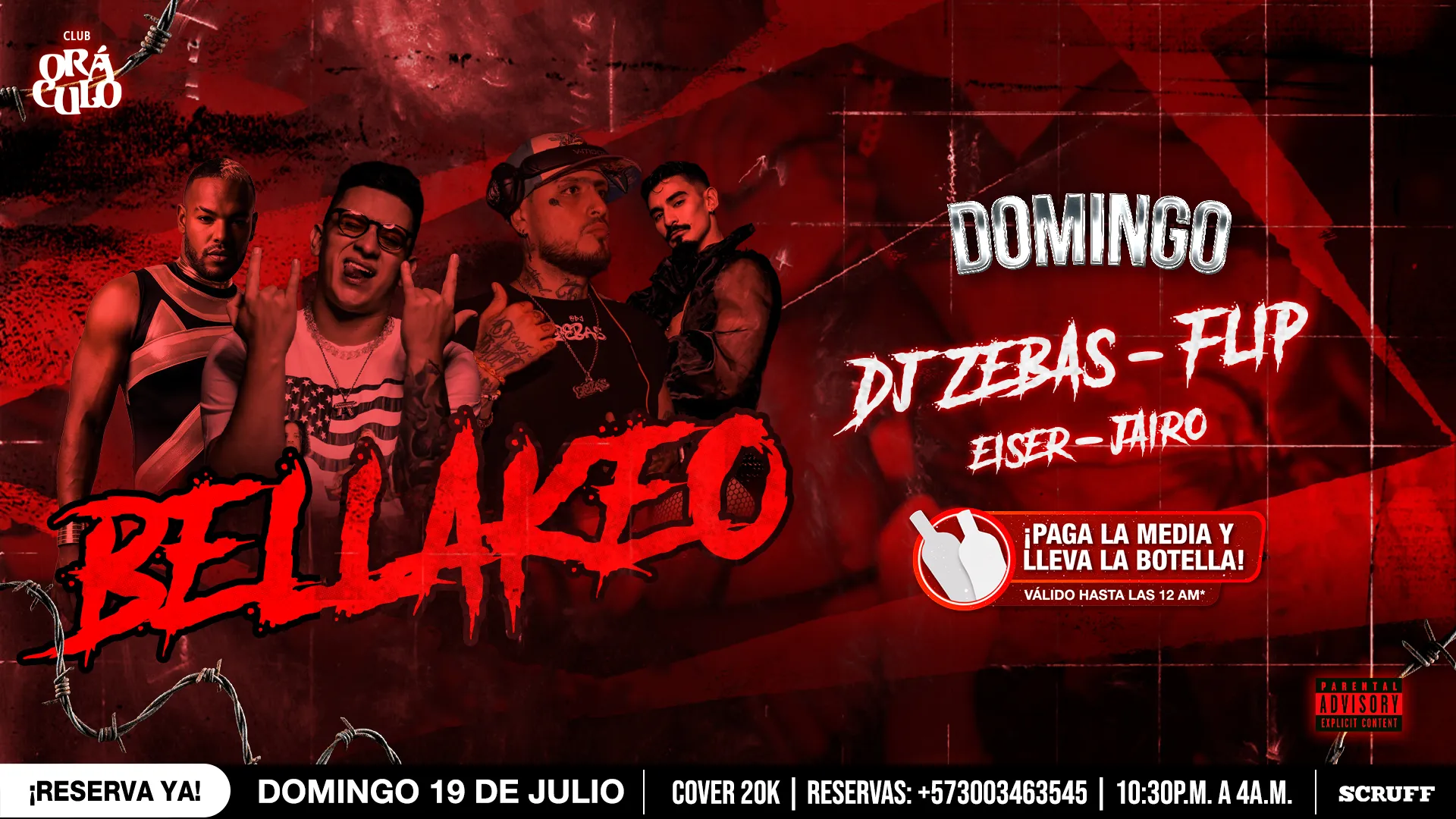 Evento domingo de Bellakeo en Club Oráculo - Desktop
