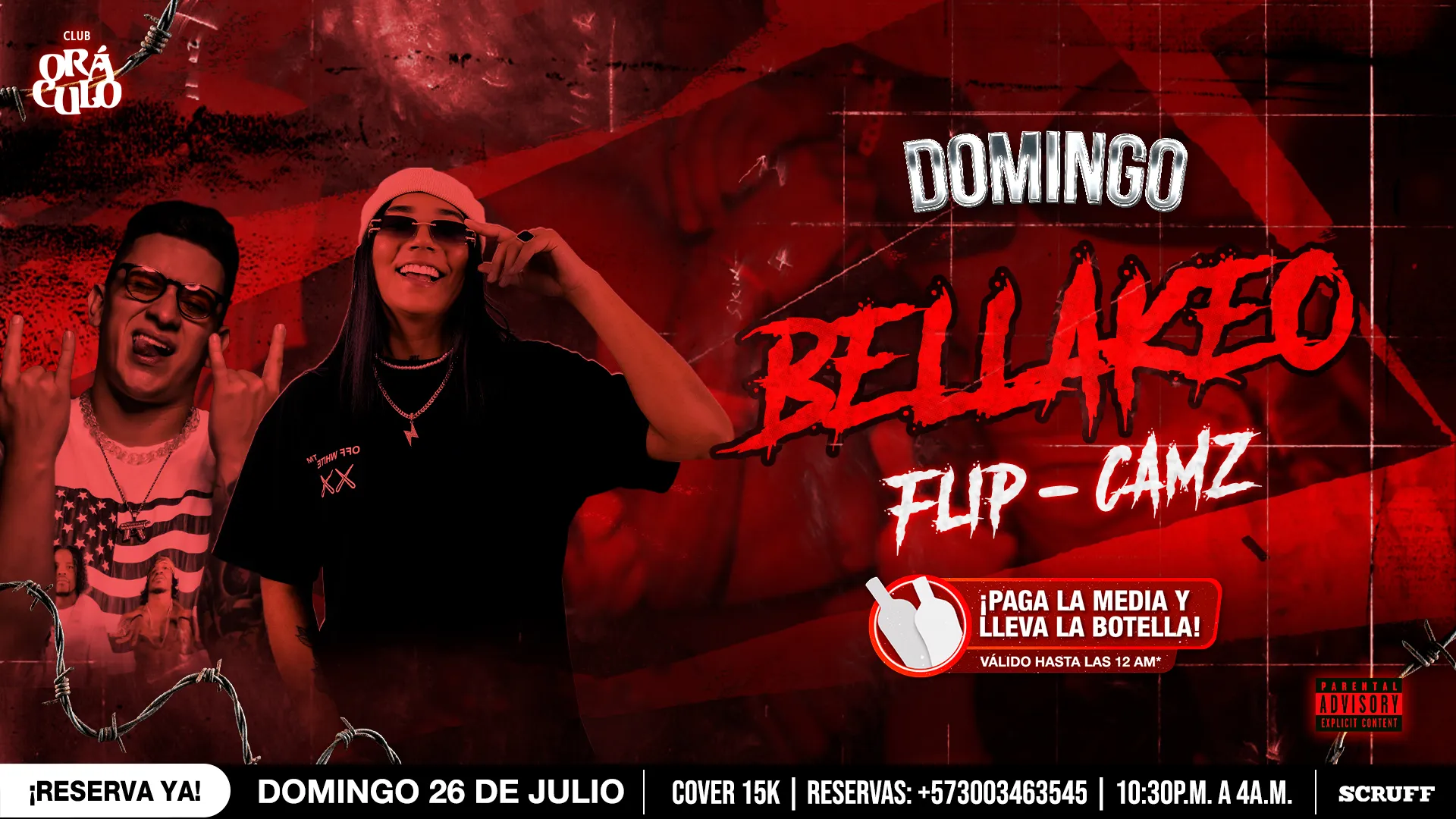 Evento domingo de Bellakeo en Club Oráculo - Desktop