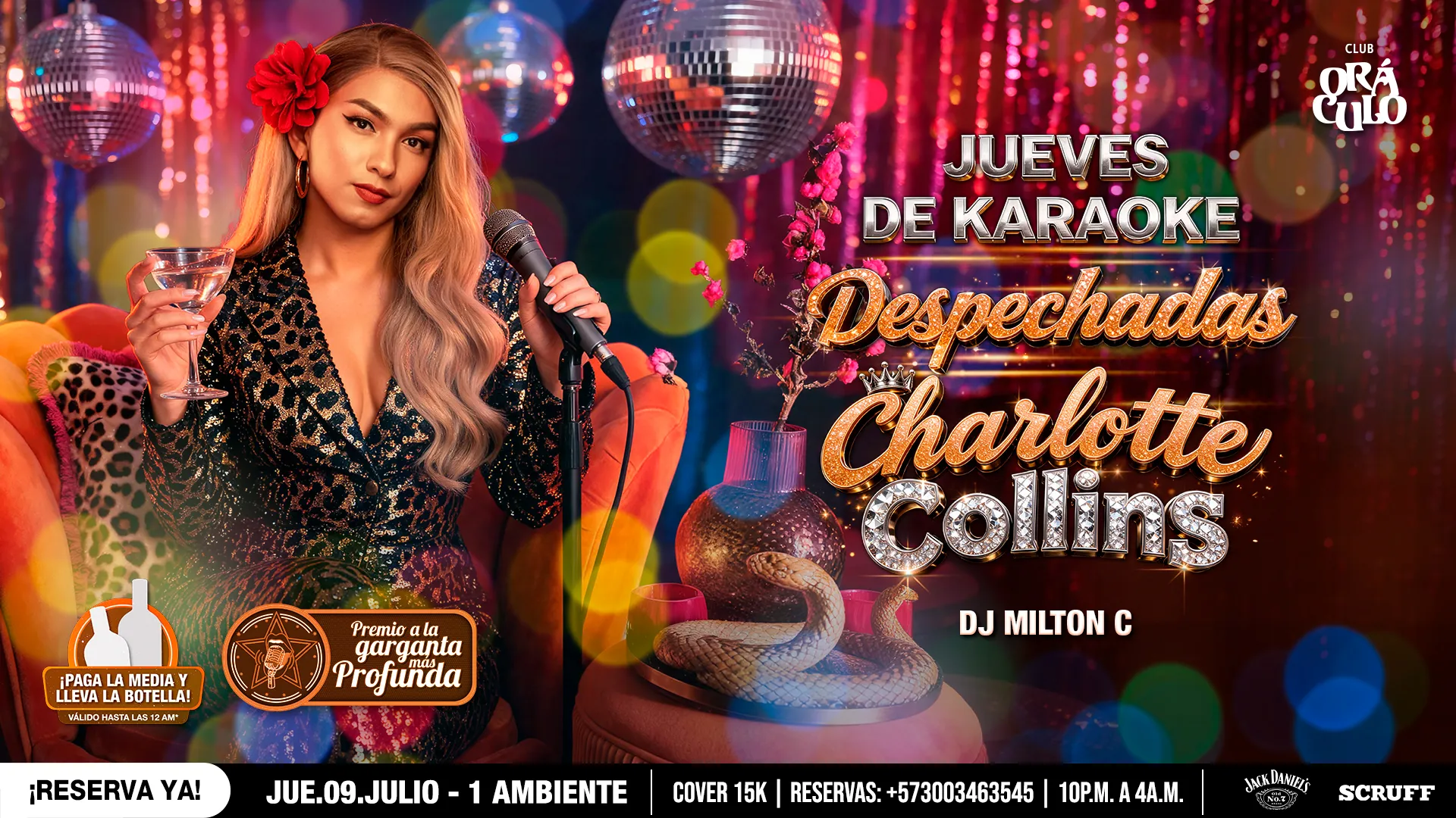 Evento jueves karaoke en Club Oráculo - Desktop