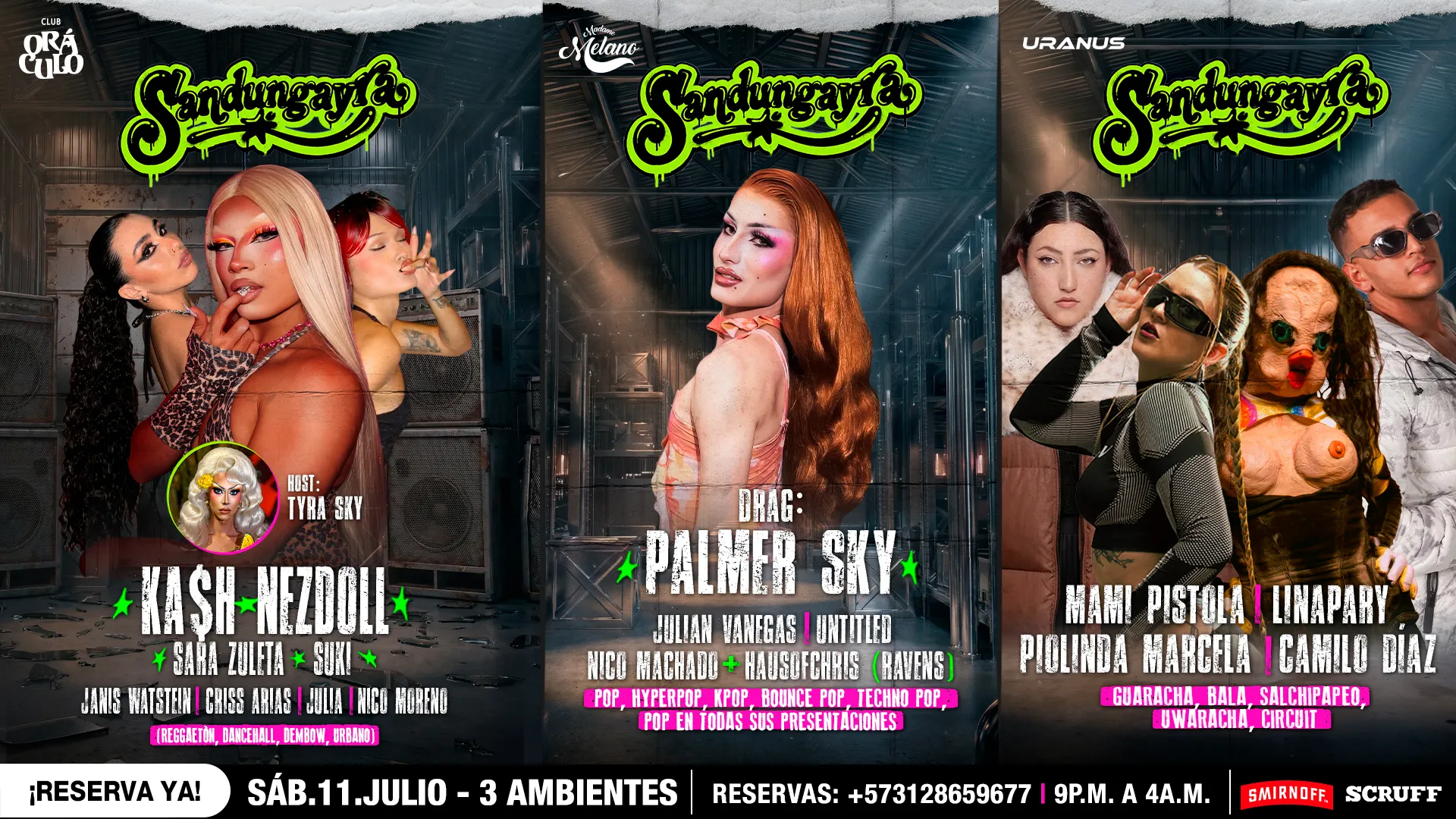Evento sábado show drag en Club Oráculo - Desktop