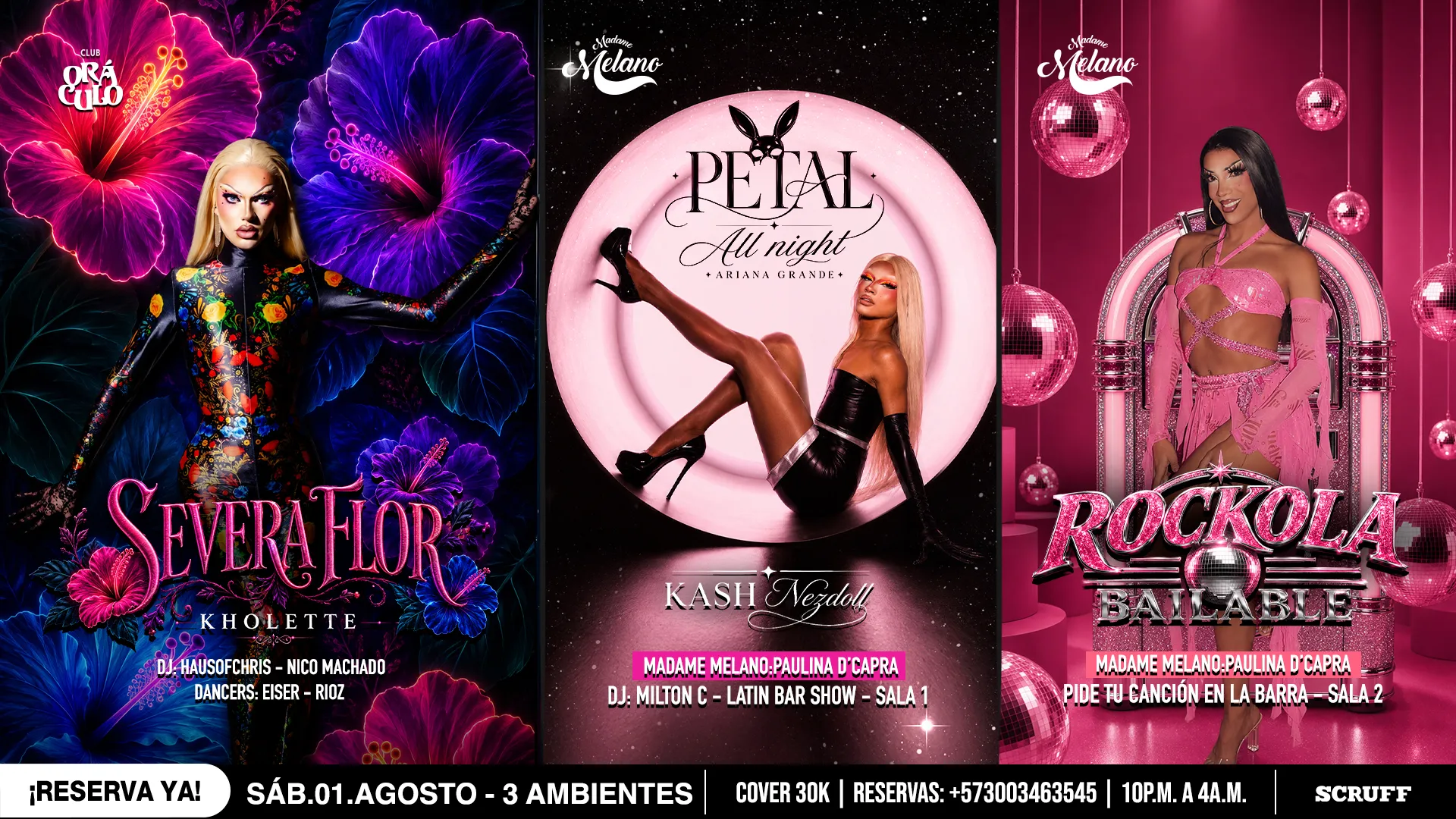 Evento sábado show drag en Club Oráculo - Desktop