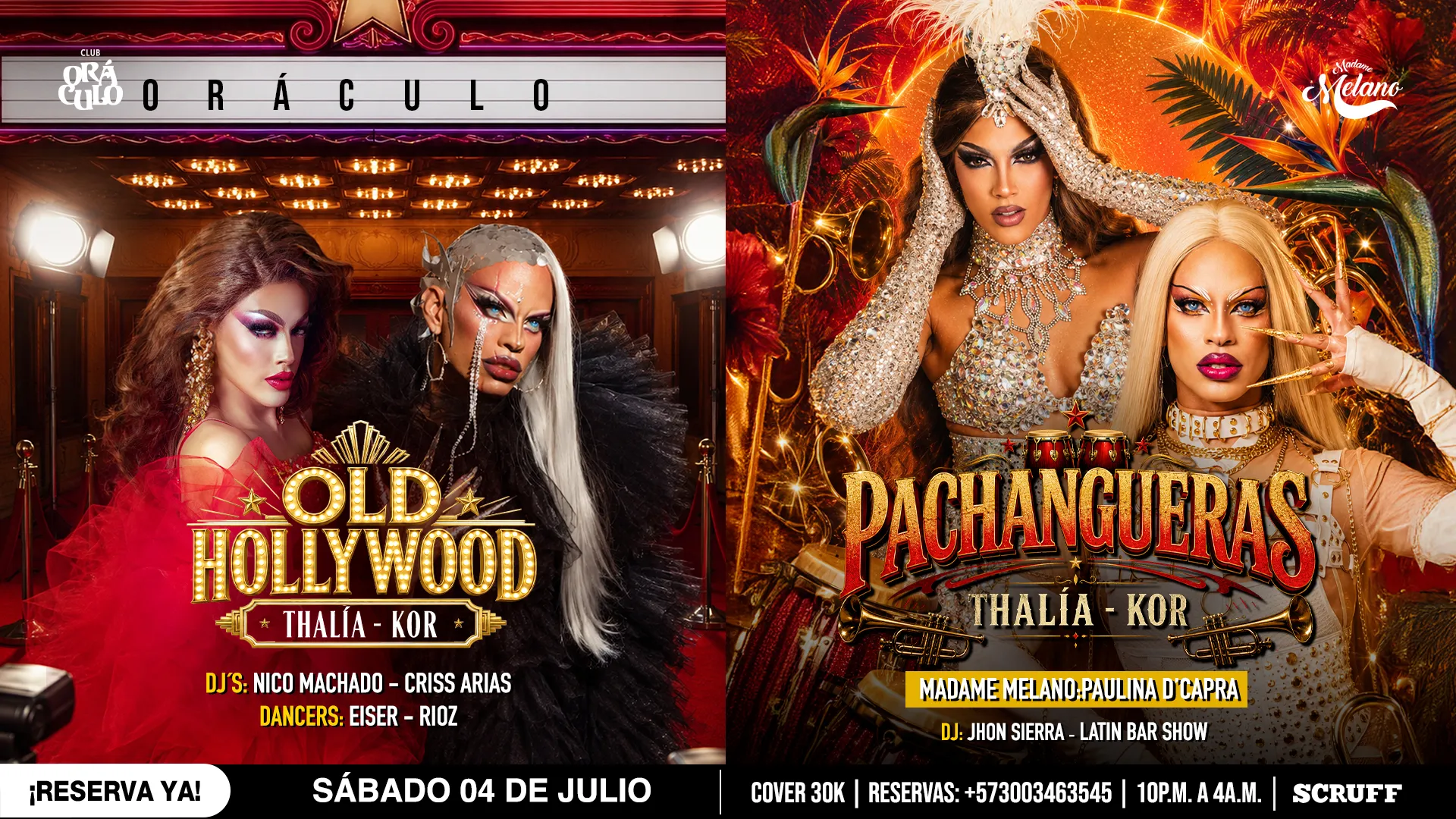Evento sábado show drag en Club Oráculo - Desktop