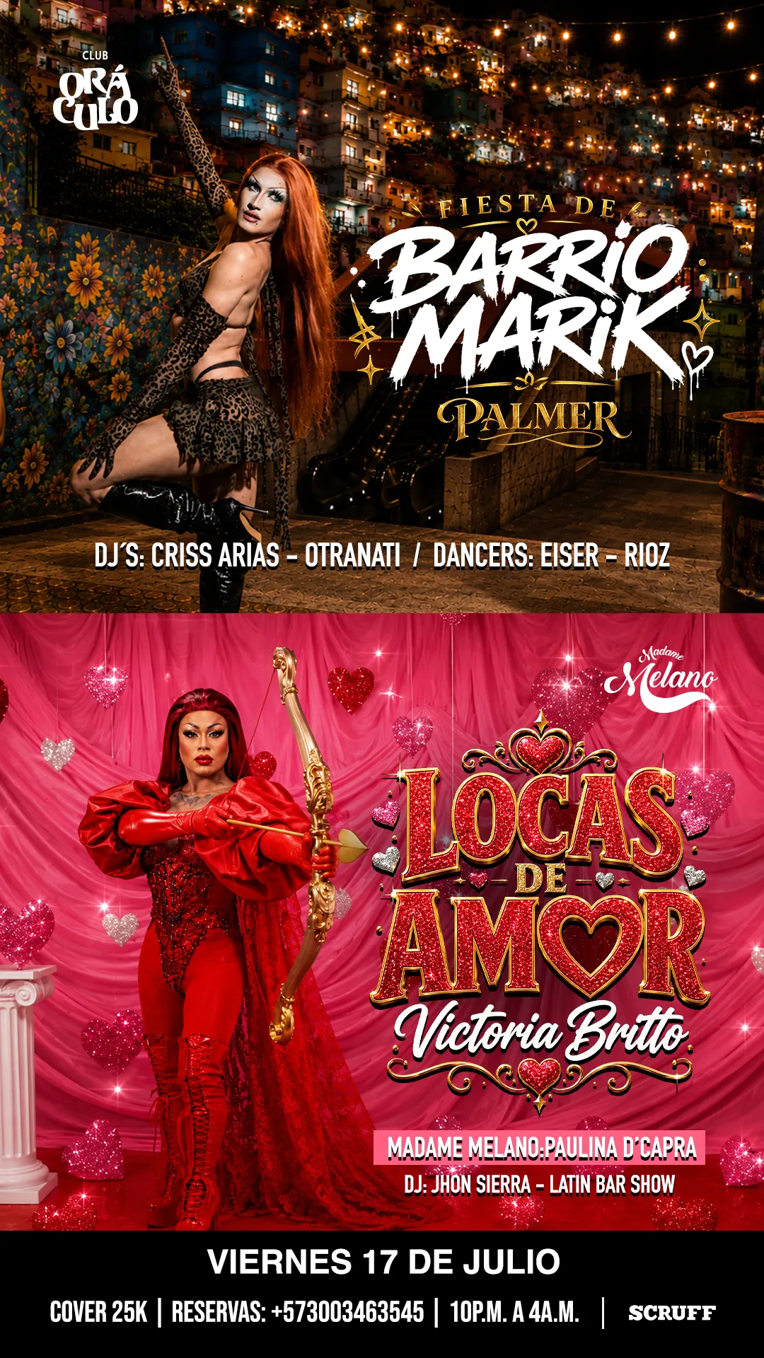 Evento viernes show drag en Club Oráculo - Mobile