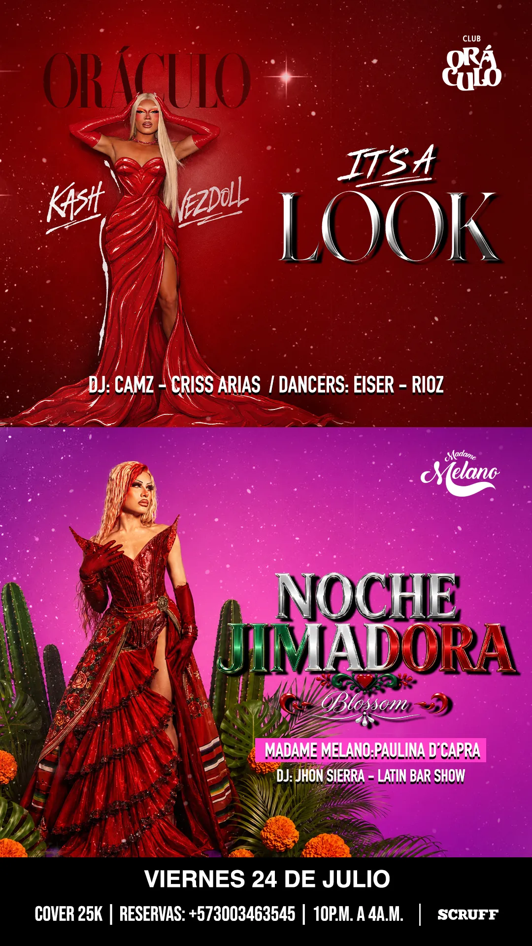 Evento viernes show drag en Club Oráculo - Mobile