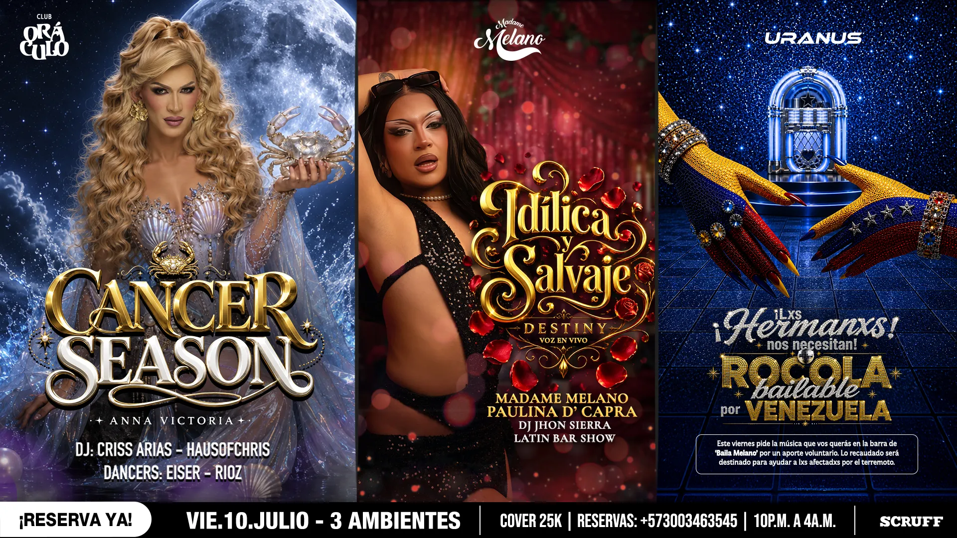 Evento viernes show drag en Club Oráculo - Desktop
