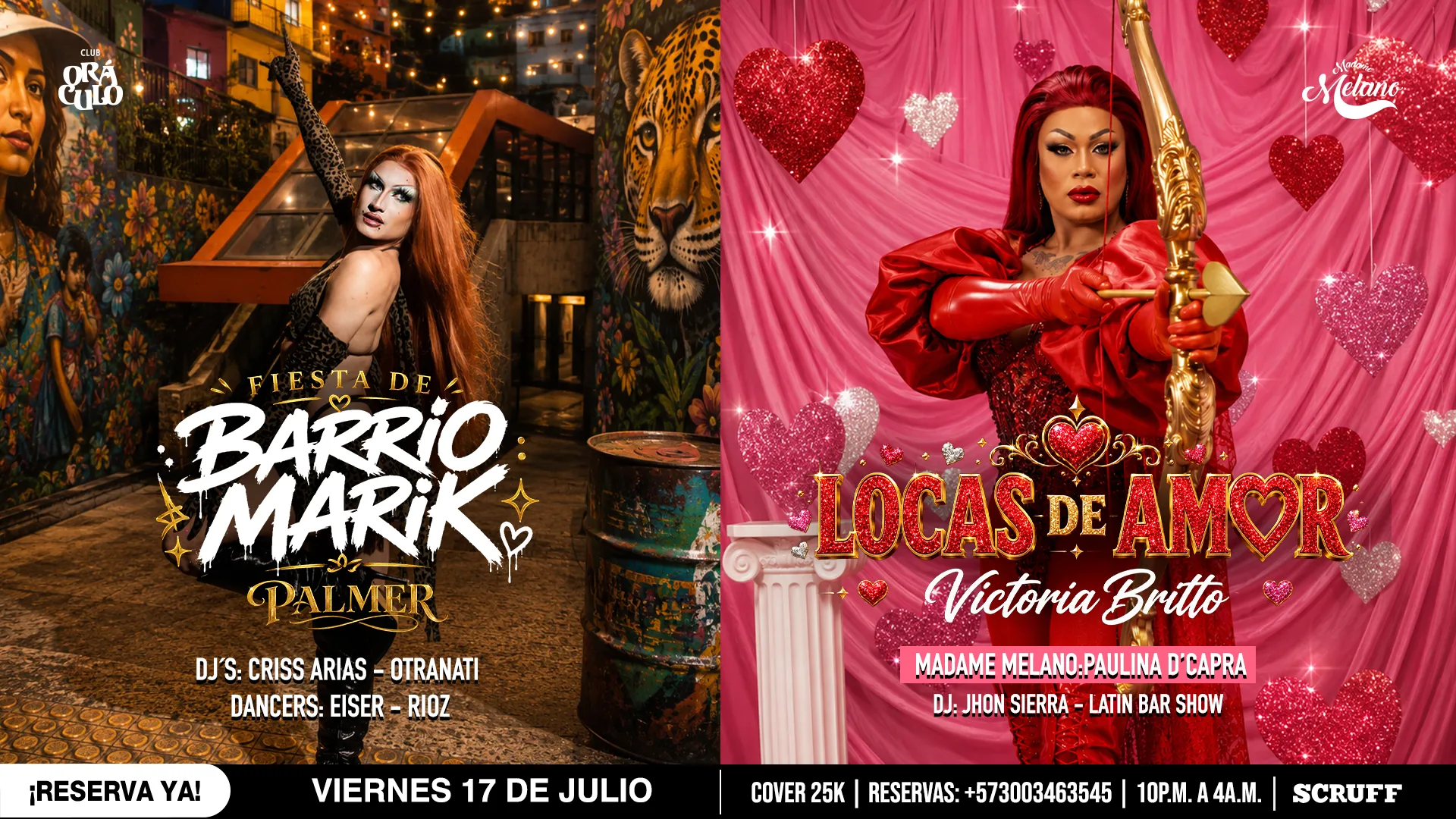 Evento viernes show drag en Club Oráculo - Desktop