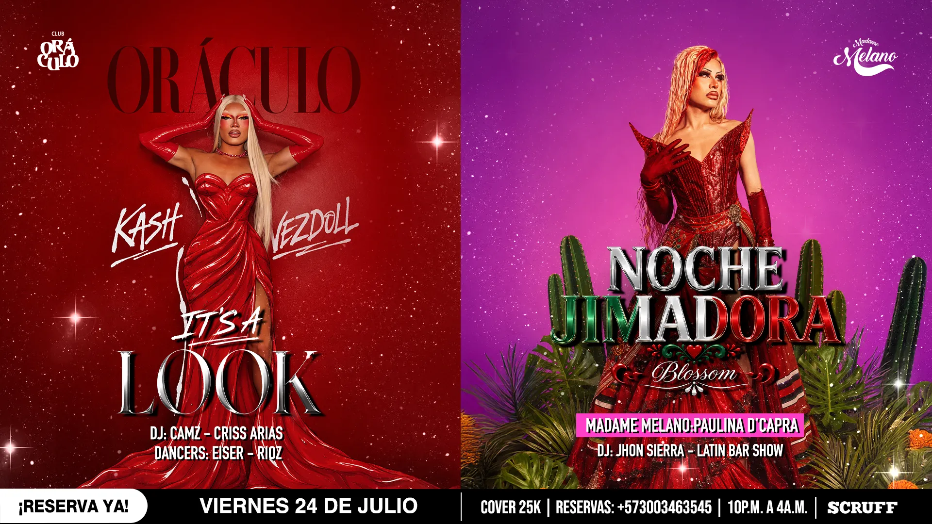 Evento viernes show drag en Club Oráculo - Desktop
