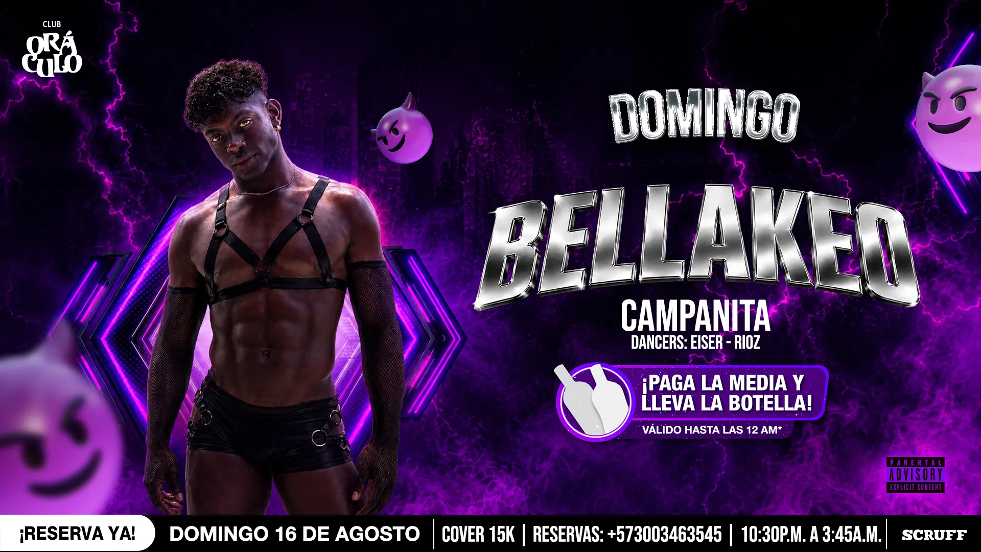 Evento domingo de Bellakeo en Club Oráculo - Desktop