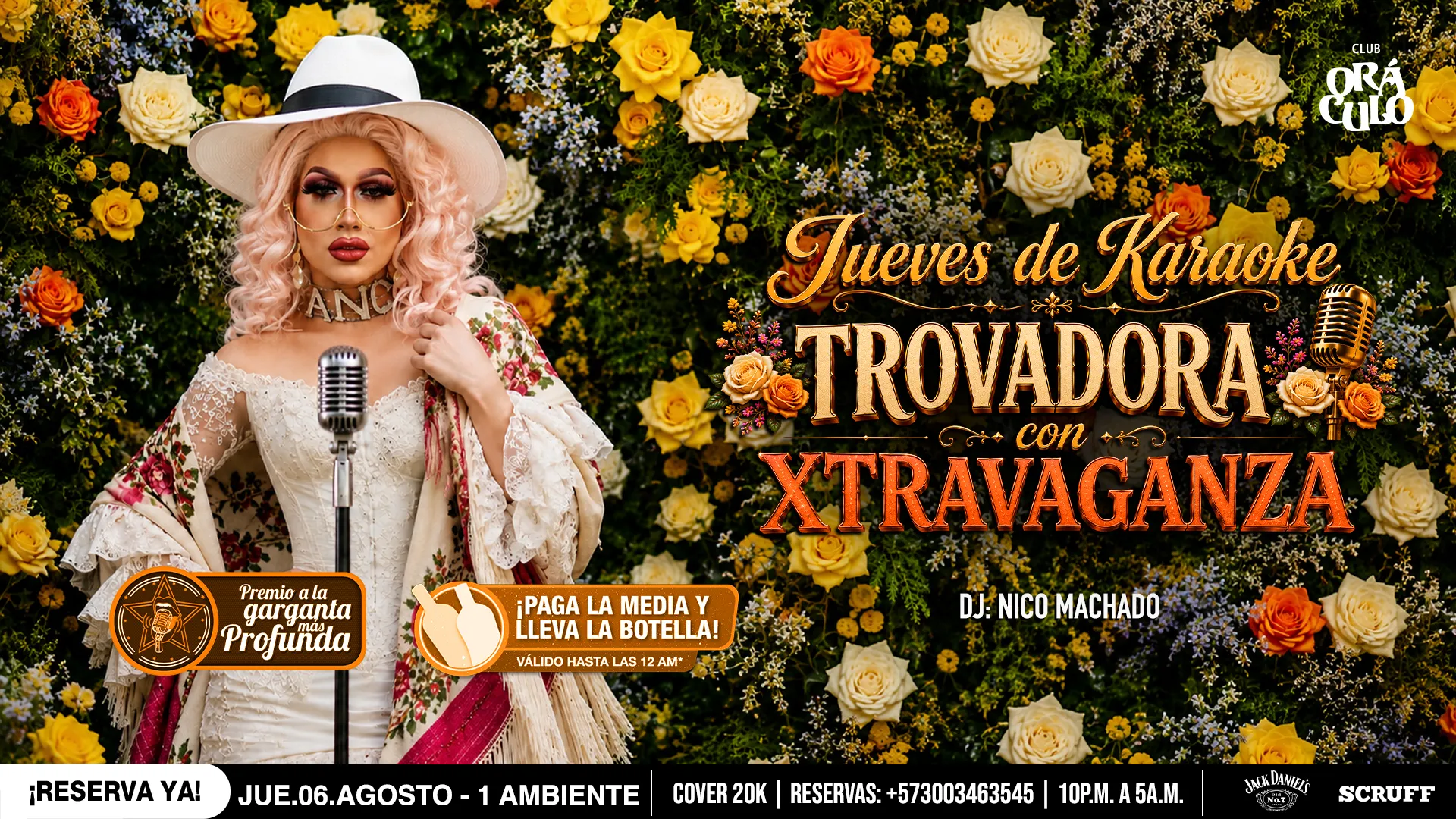 Evento jueves karaoke en Club Oráculo - Desktop