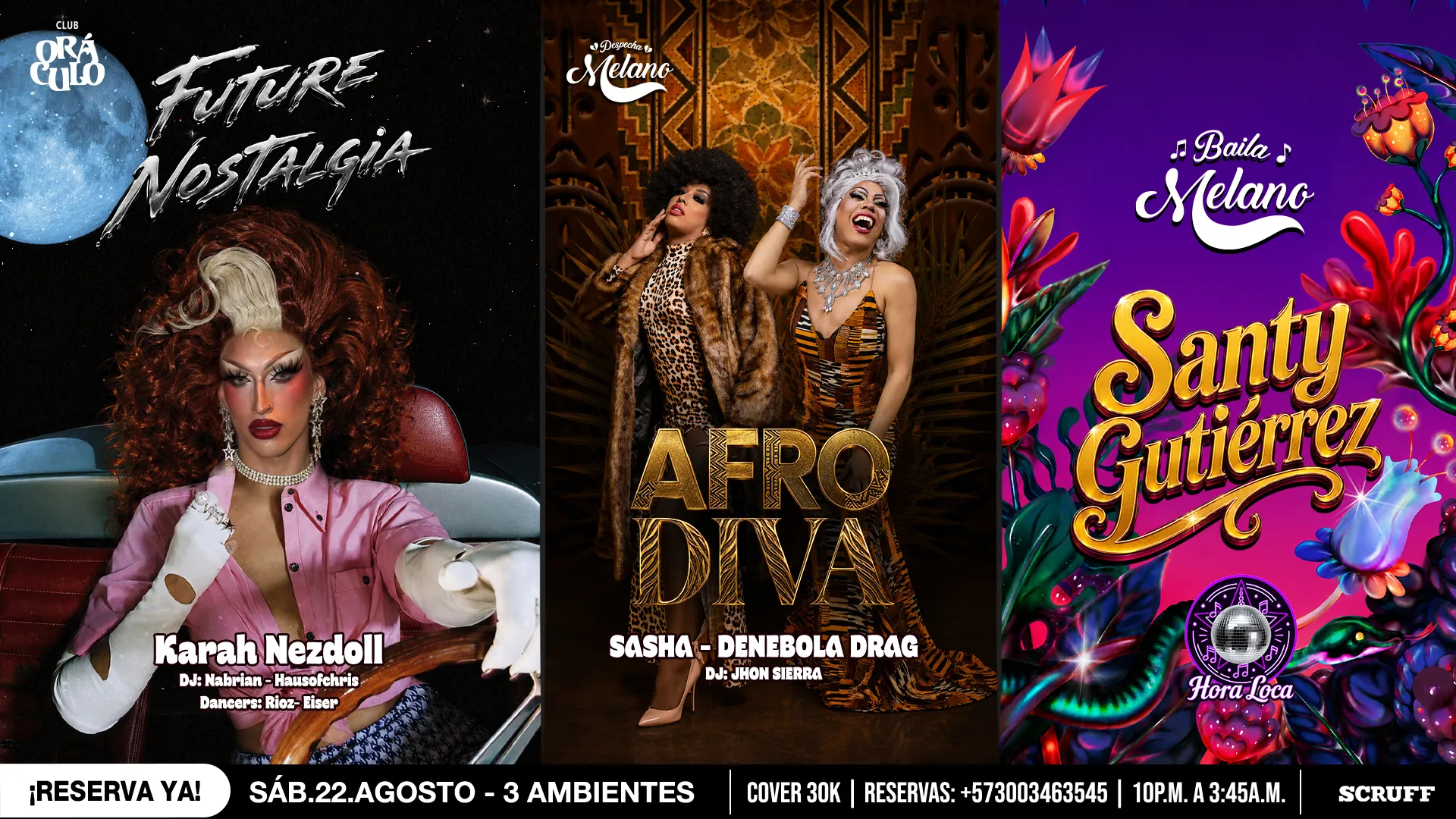 Evento sábado show drag en Club Oráculo - Desktop