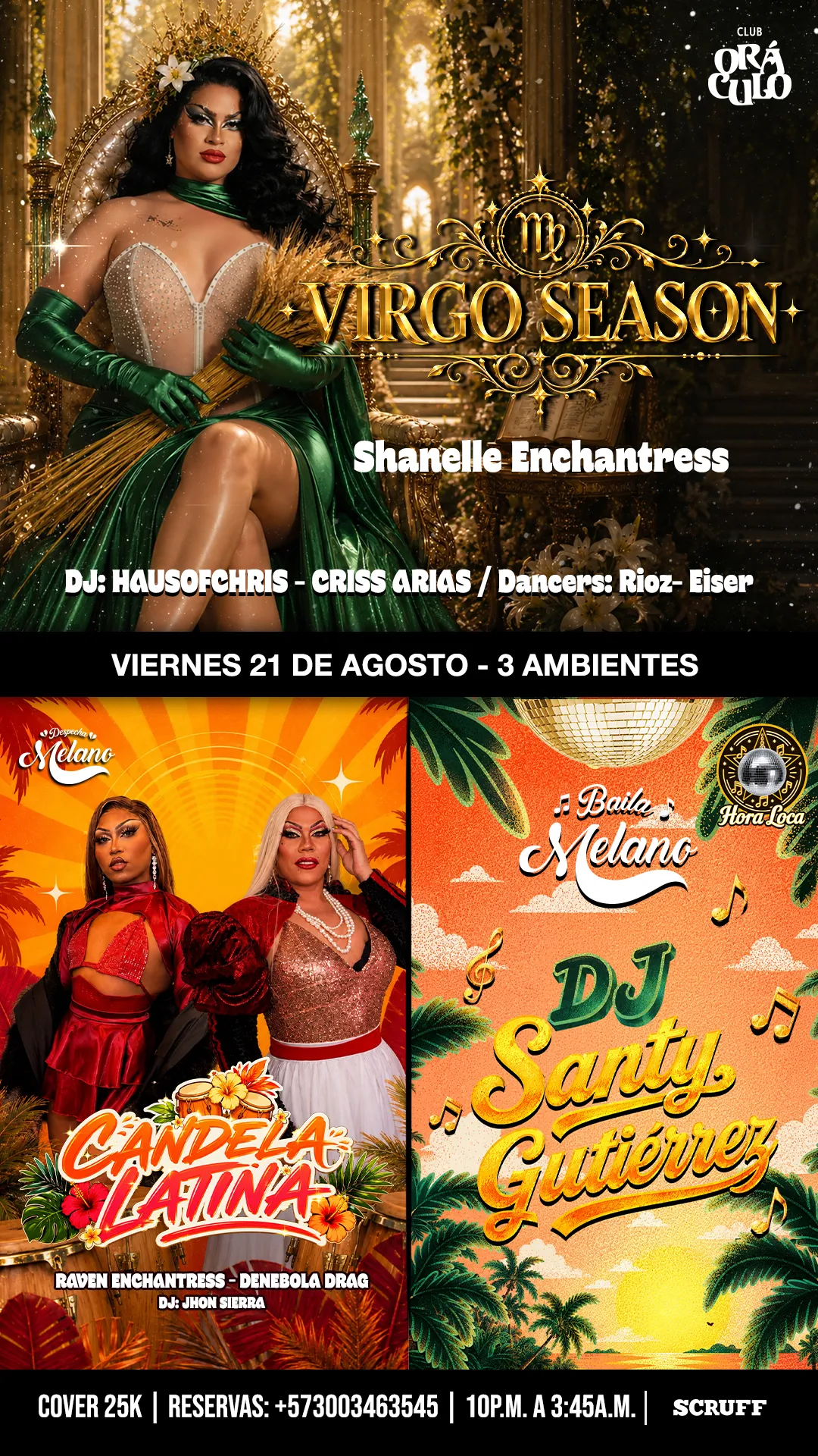 Evento viernes show drag en Club Oráculo - Mobile