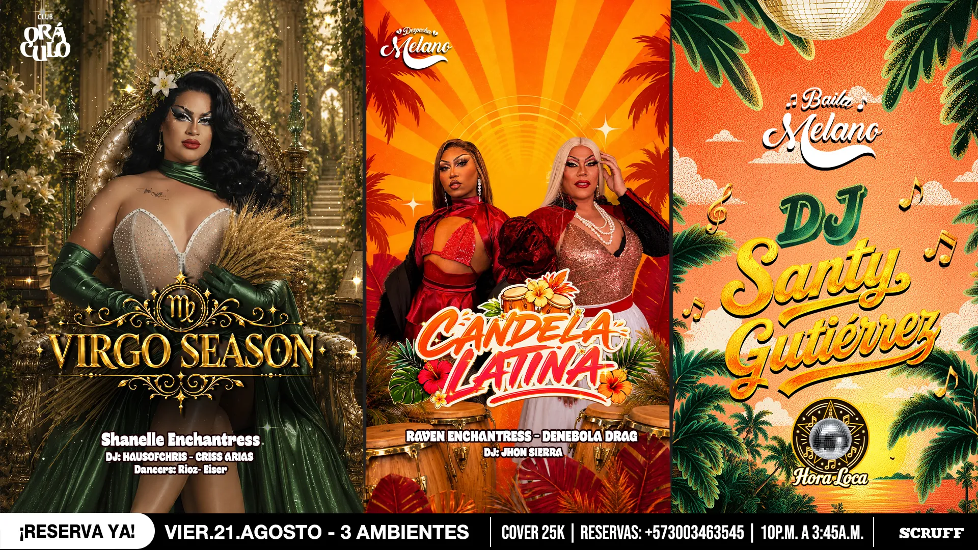 Evento viernes show drag en Club Oráculo - Desktop