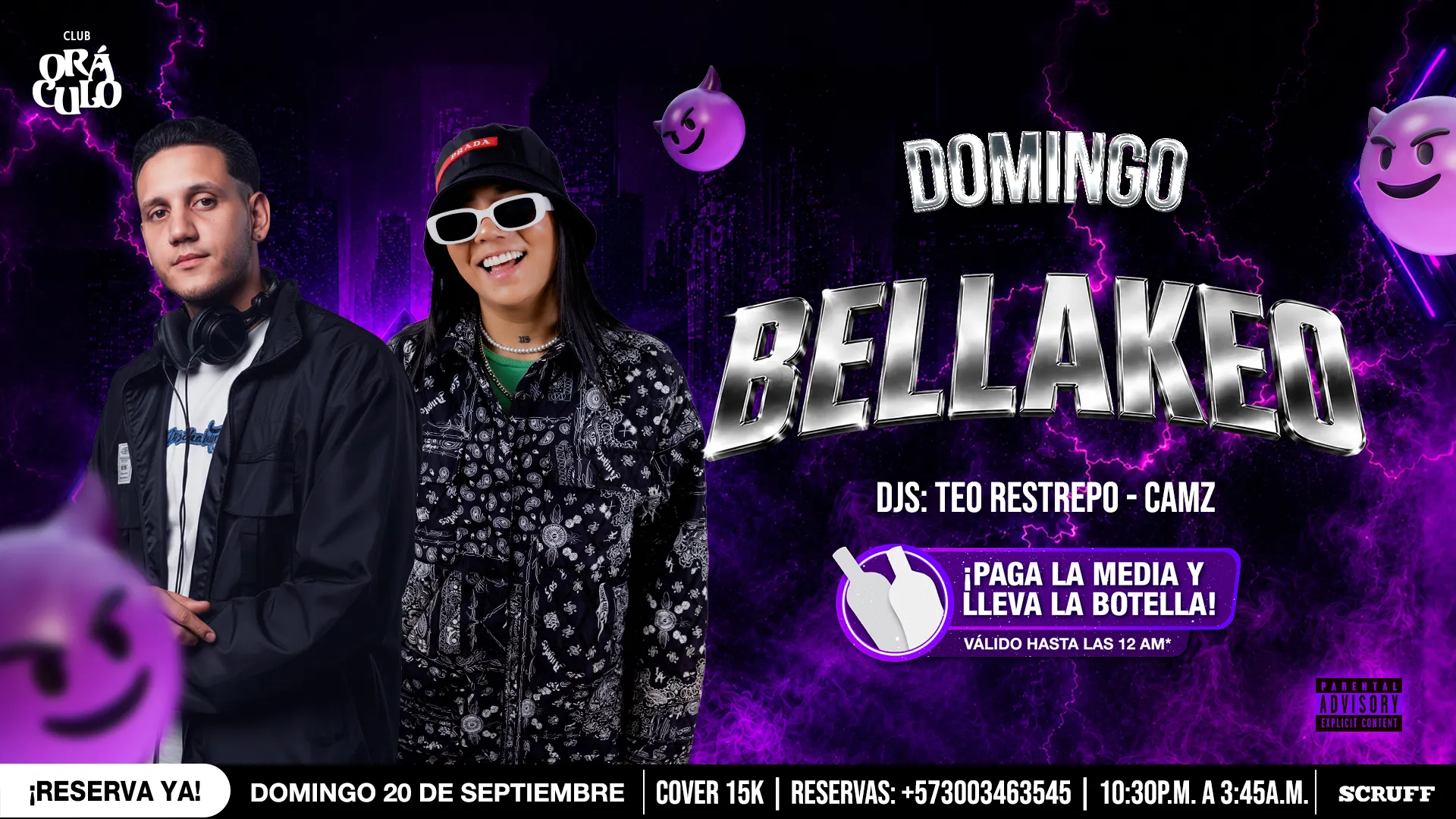 Evento domingo de Bellakeo en Club Oráculo - Desktop