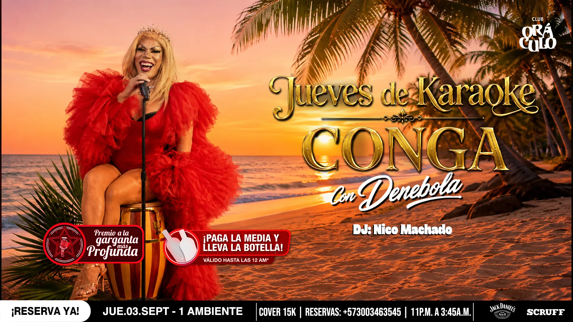 Evento jueves karaoke en Club Oráculo - Desktop
