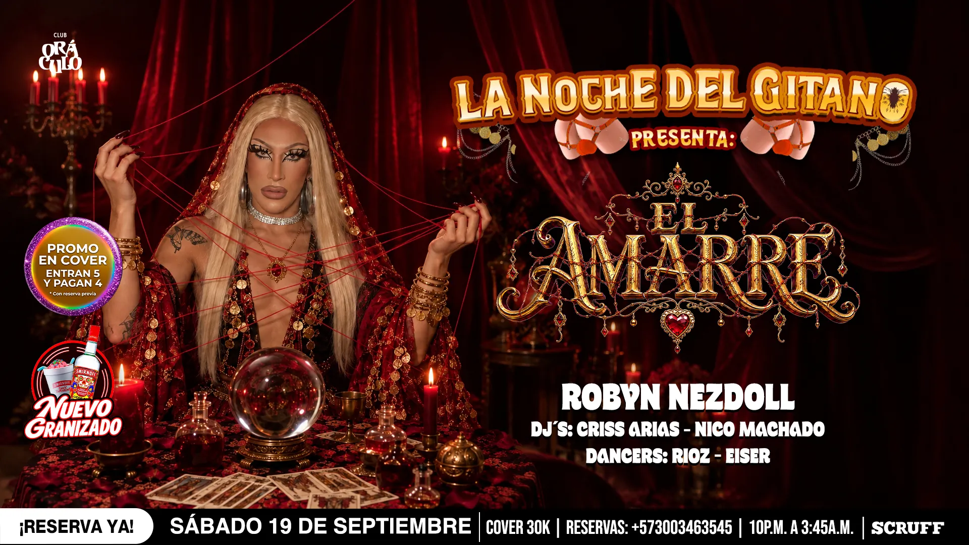 Evento sábado show drag en Club Oráculo - Mobile 1