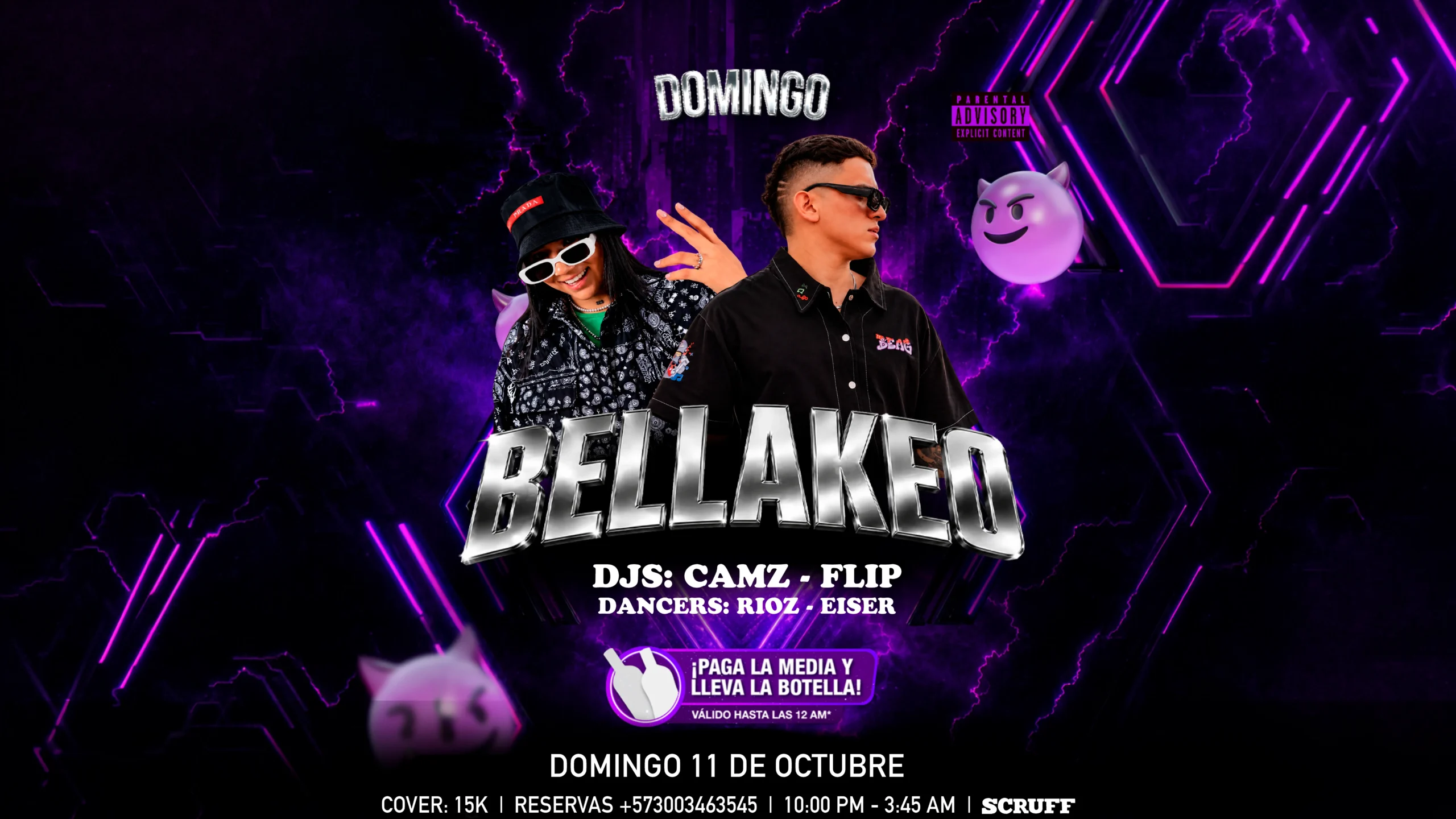 Evento domingo de Bellakeo en Club Oráculo - Desktop