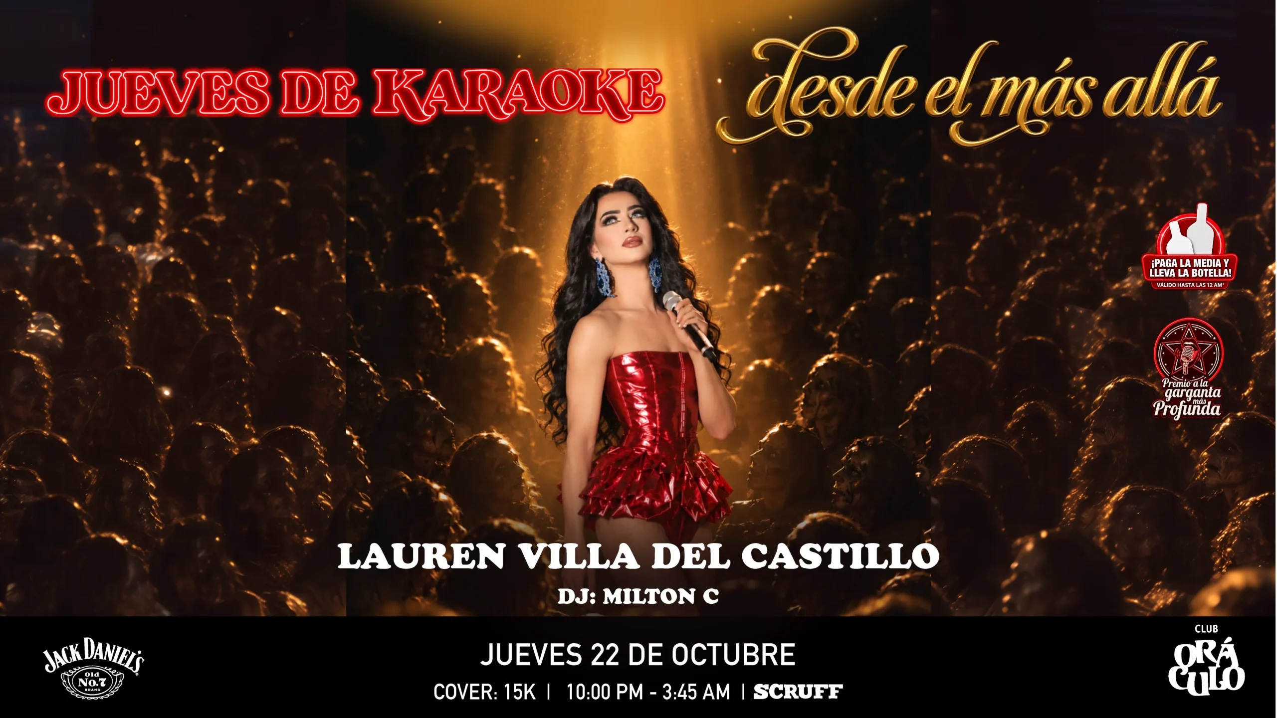 Evento jueves karaoke en Club Oráculo - Desktop