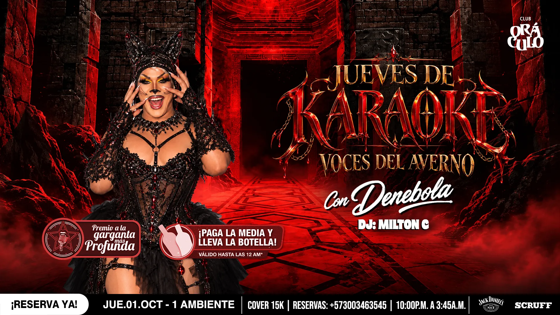 Evento jueves karaoke en Club Oráculo - Desktop