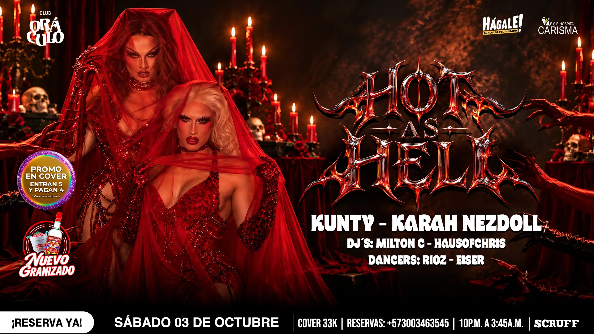 Evento sábado show drag en Club Oráculo - Mobile 1